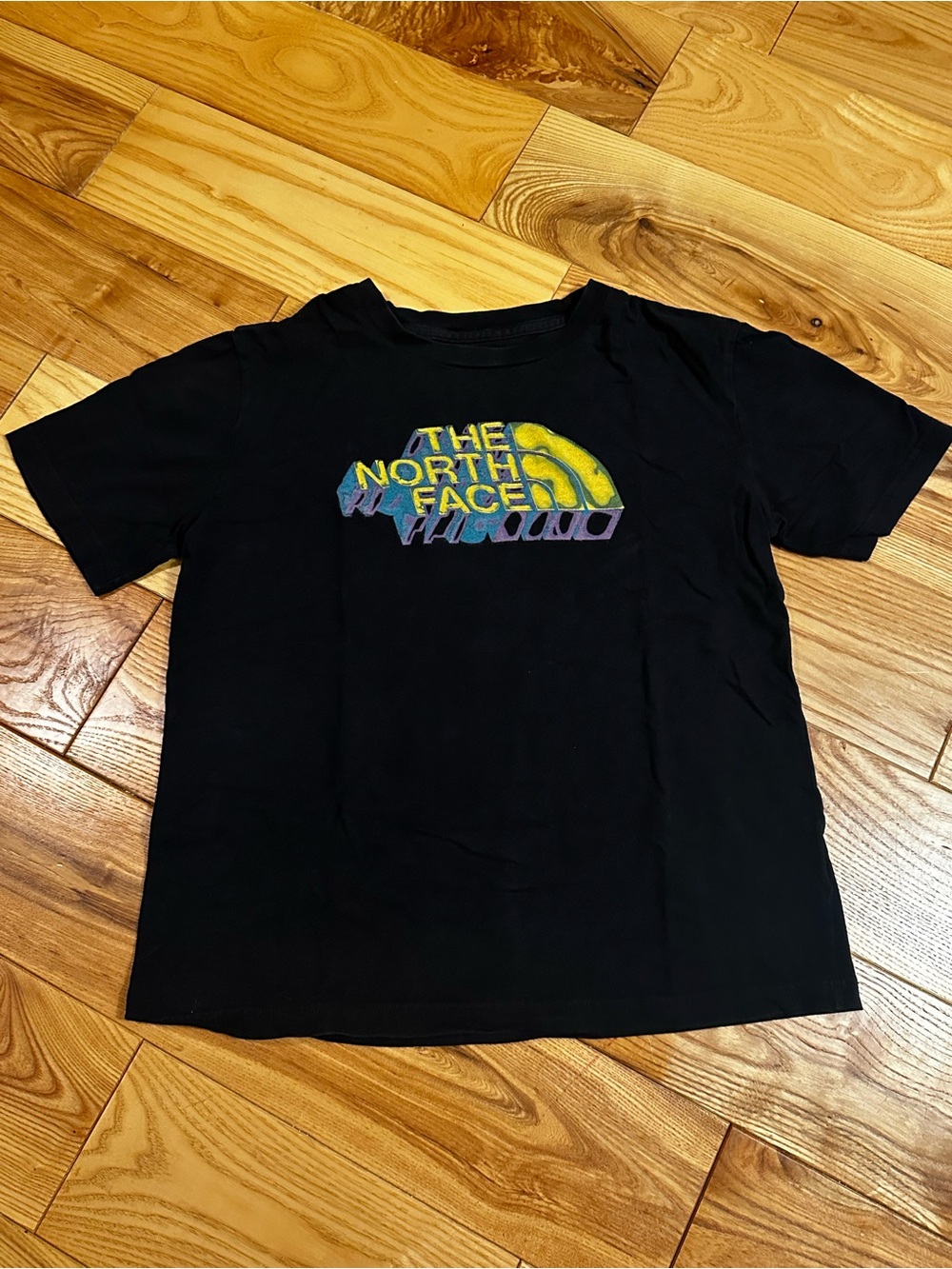 The North Face Kids' Black Logo Graphic Tee, 100% Cotton, Large (14-16)